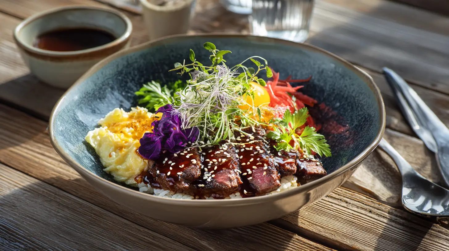 Japanse Wagyu Rice Bowl met Teriyaki