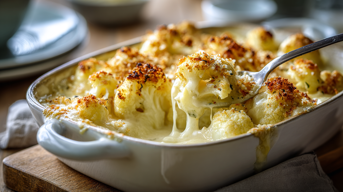 Romige bloemkoolgratin met Noordam Kaas