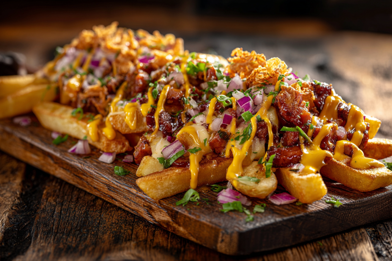 Gegrilde Hugo met Loaded Friet